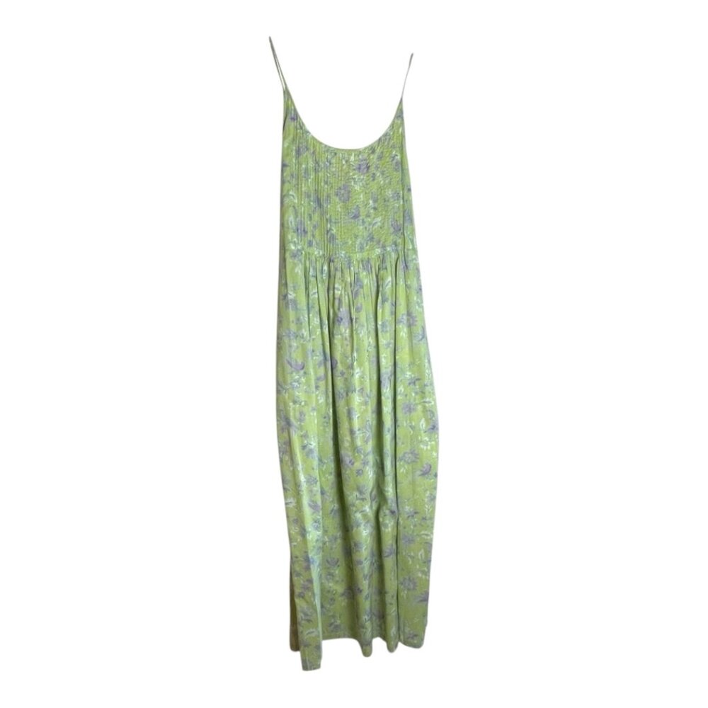 Pudding Shop, light weight, feminine sundress, soft green/purple/white -size 4